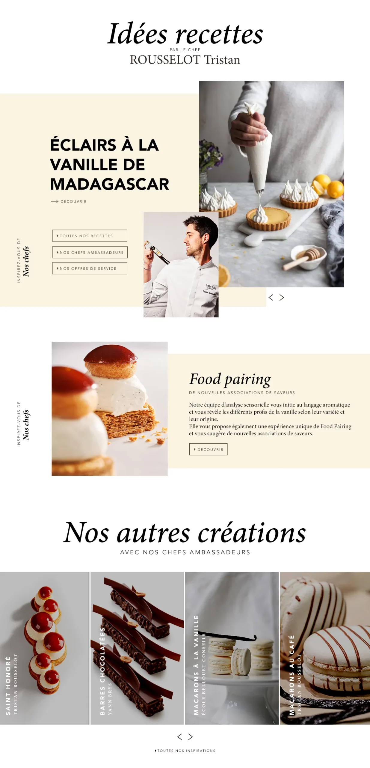 Screenshot Nouveau Design site Prova Gourmet